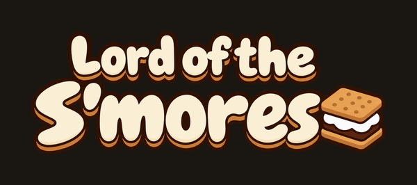 The Lord of the S'mores logo on a dark background